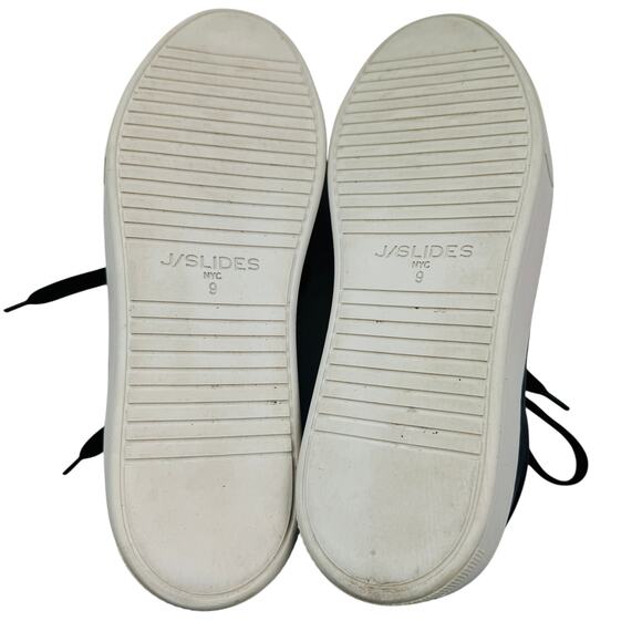 J/SLIDES Black and White Platform Sneakers - Picture 9 of 10